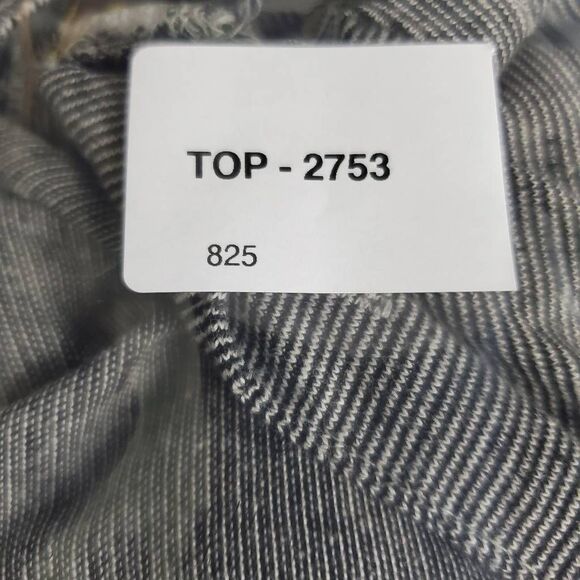 Alpha Beta Men’s L Gray Long Sleeve Henley Casual Striped Shirt - Picture 6 of 6